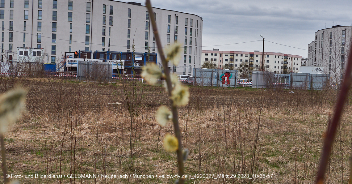 29.03.2023 - Baustelle REVO und Umgebung in Neuperlach